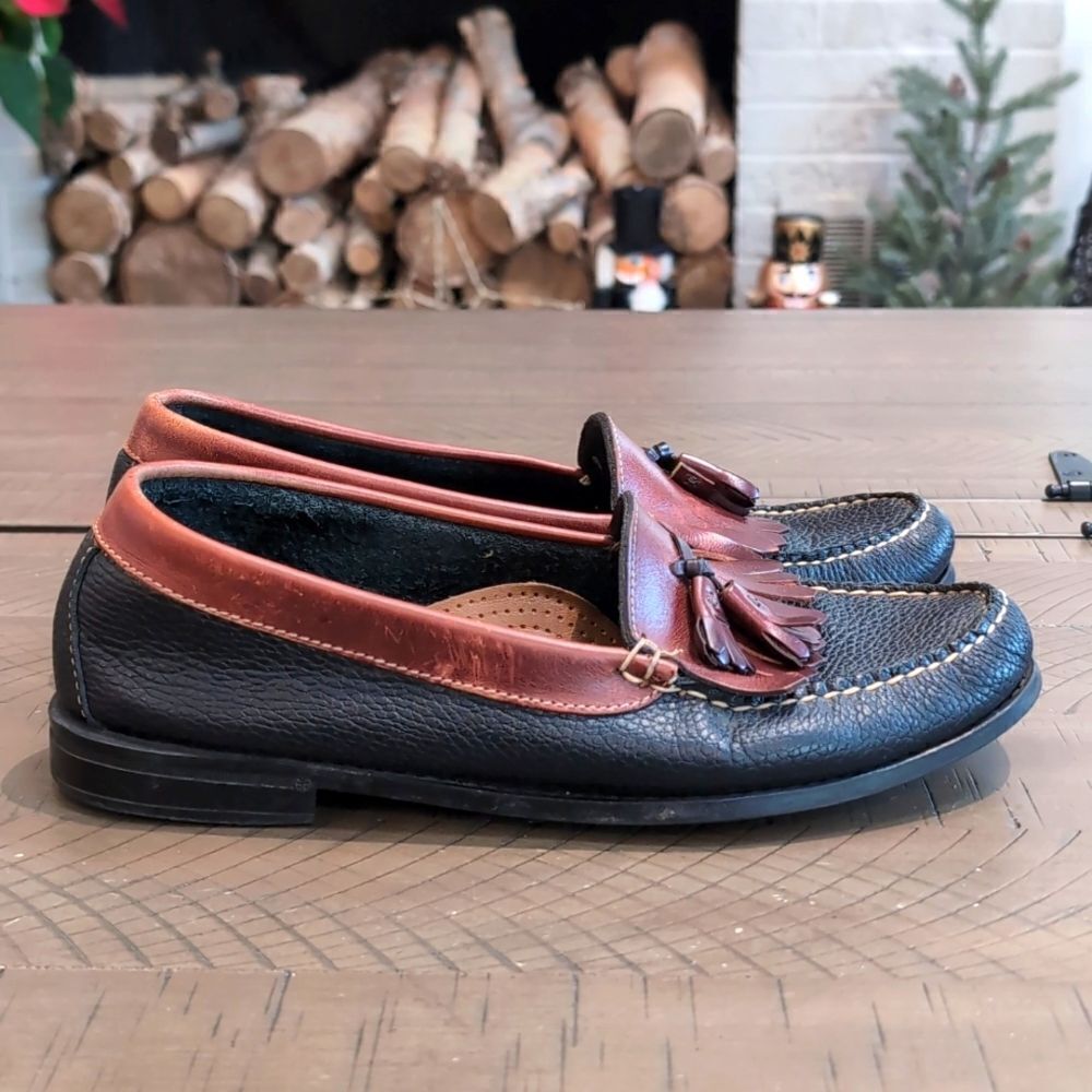 GH Bass & Co Weejuns Calhoun Leather Penny Loafers Shoes Sz 9 D